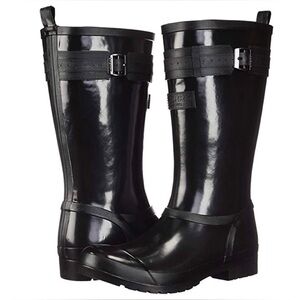Sperry Walker Atlantic Rubber Rain Boot in Black Waterproof Shoe